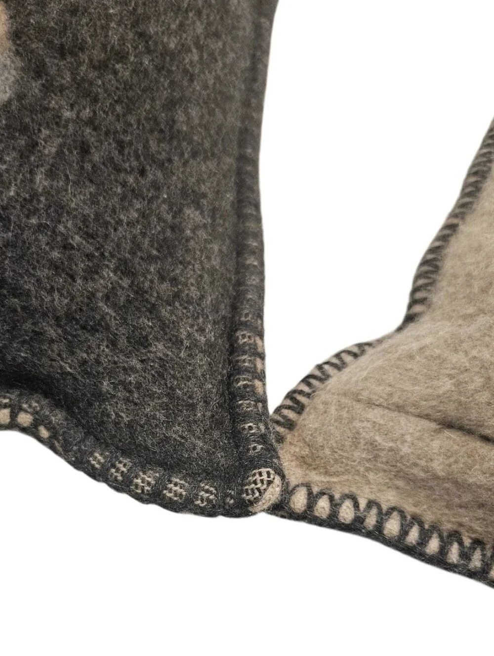 Louis Vuitton Two-Tone Wool-Cashmere Pillows/Cushions – Pair of 2